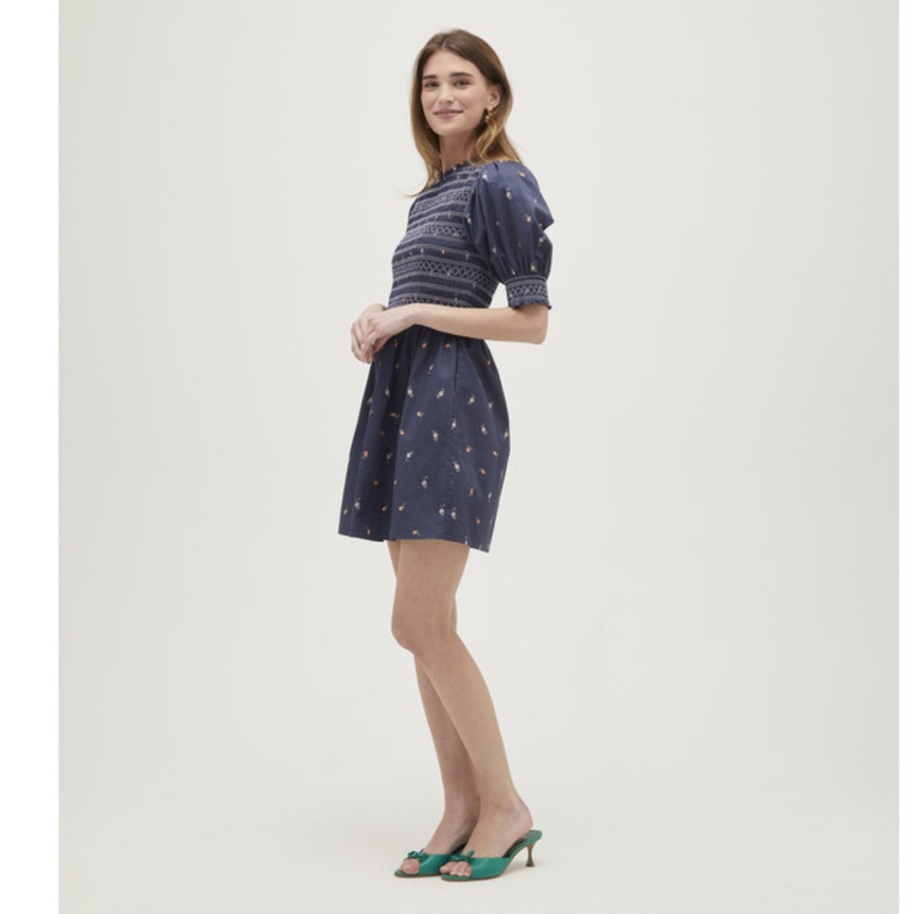 HILL HOUSE HOME Women's Vivi Nap Dress, Petite Fleur In Navy